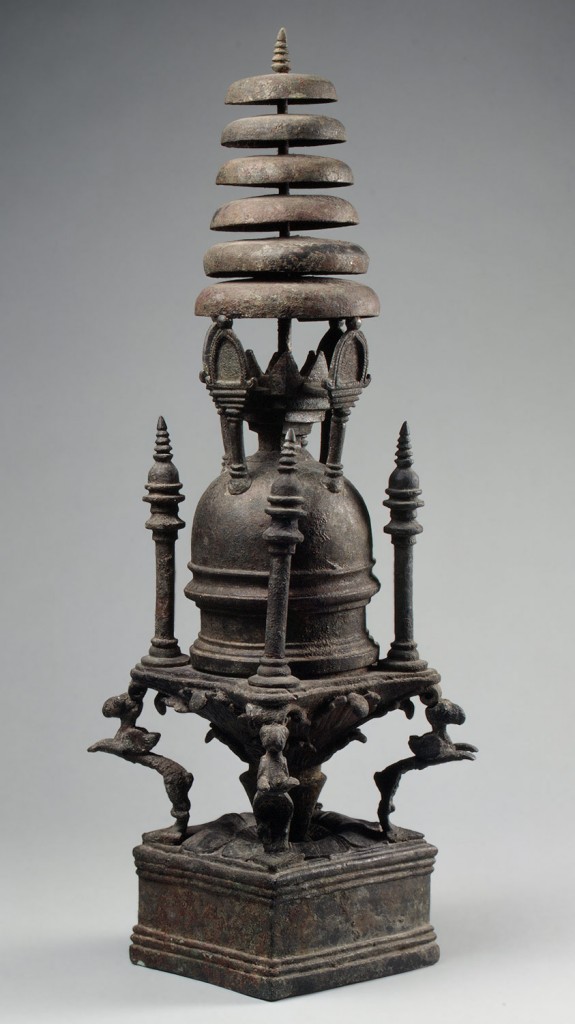 Working Title/Artist: MODEL OF A STUPA Department: Asian Culture/Period/Location: Pakistan (Ghandara) HB/TOA Date Code: 05 Working Date: 4th century retouched by film and media (jn) 3_10_03